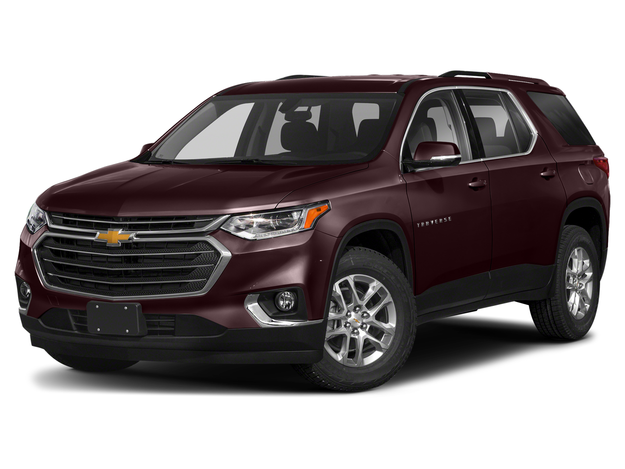 2020 Chevrolet Traverse LT Cloth in Summit White — front three-quarter view