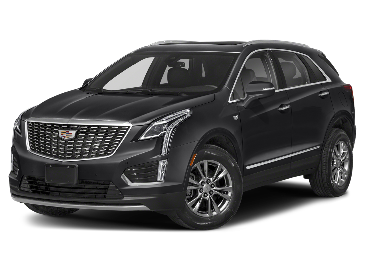 2021 Cadillac XT5 AWD Premium Luxury in Shadow Metallic — front three-quarter view