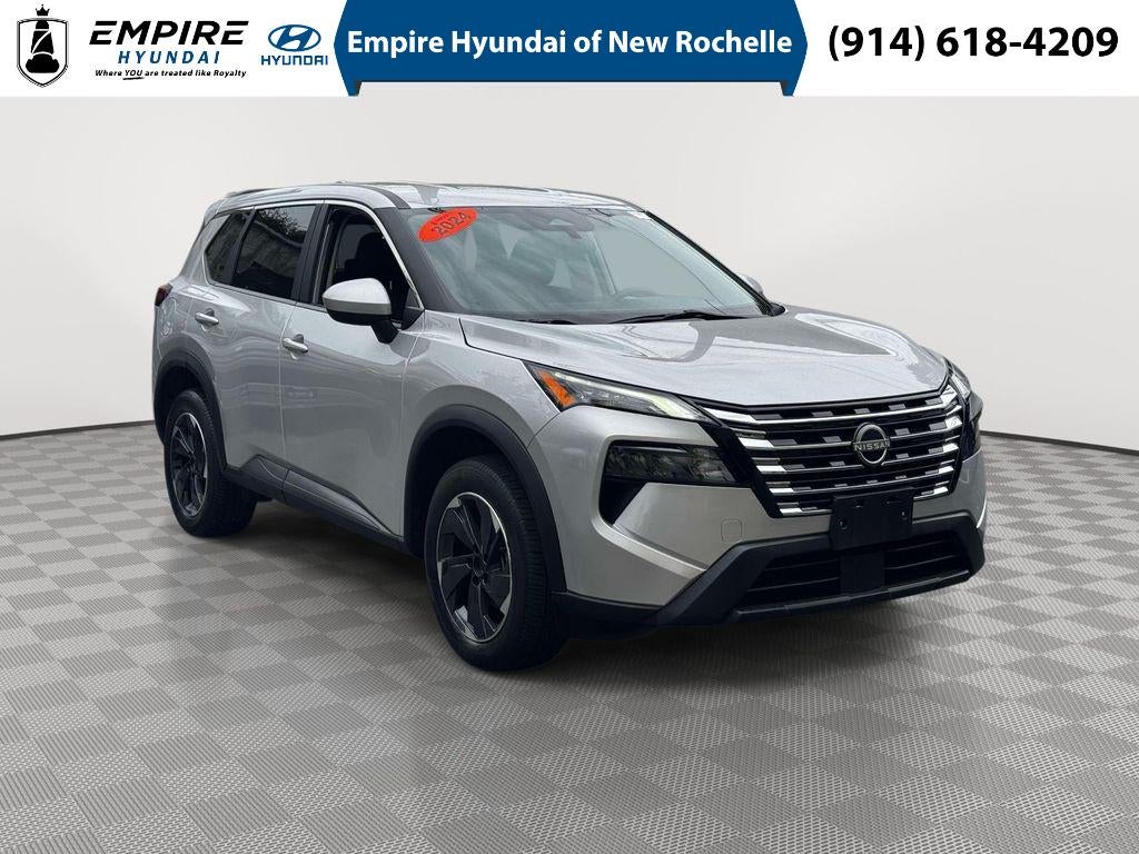 2024 Nissan Rogue SV Intelligent AWD in Brilliant Silver Metallic — front three-quarter view