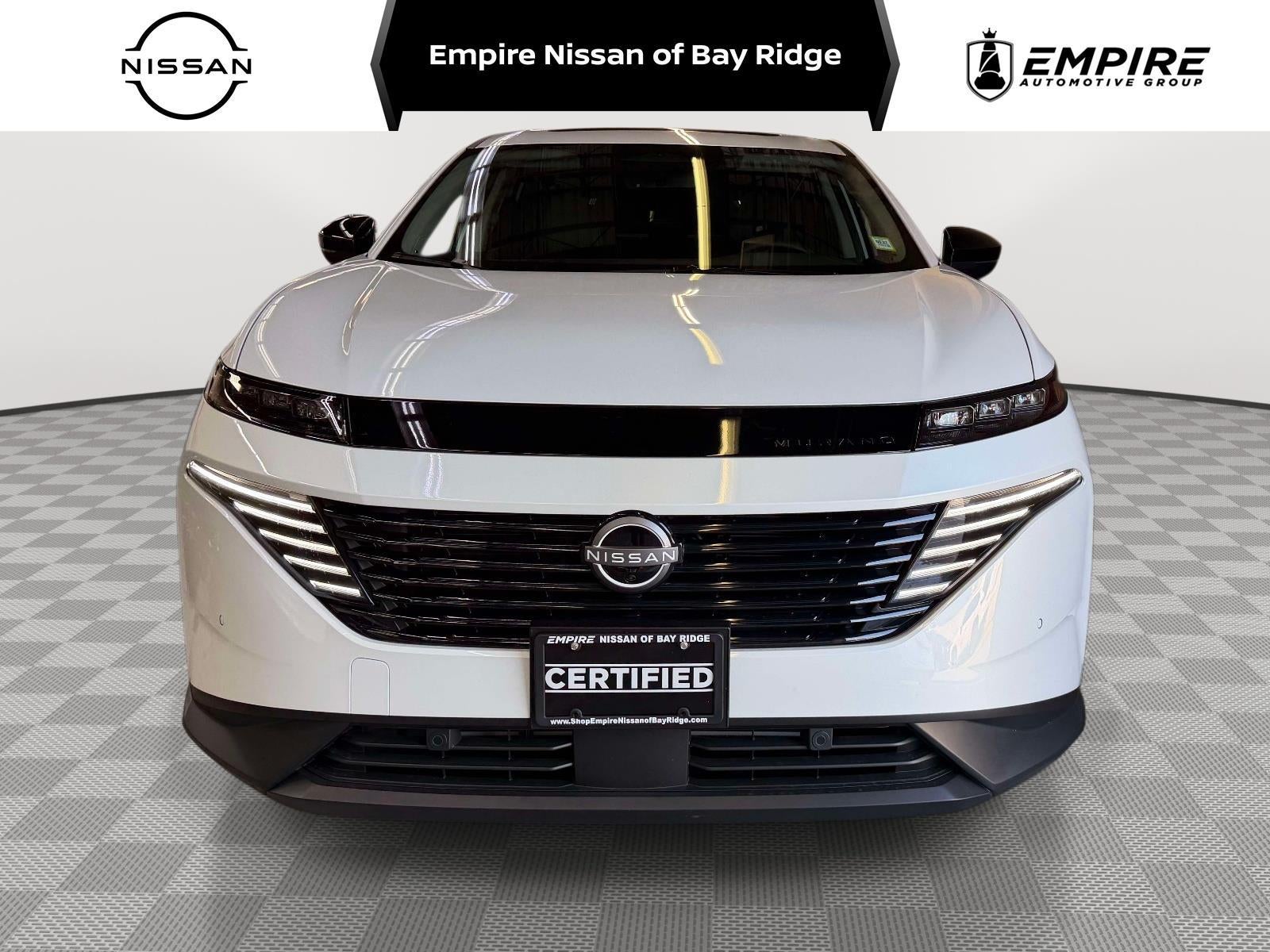 2026 Nissan Murano SL in Everest White Pearl Tricoat — front three-quarter view