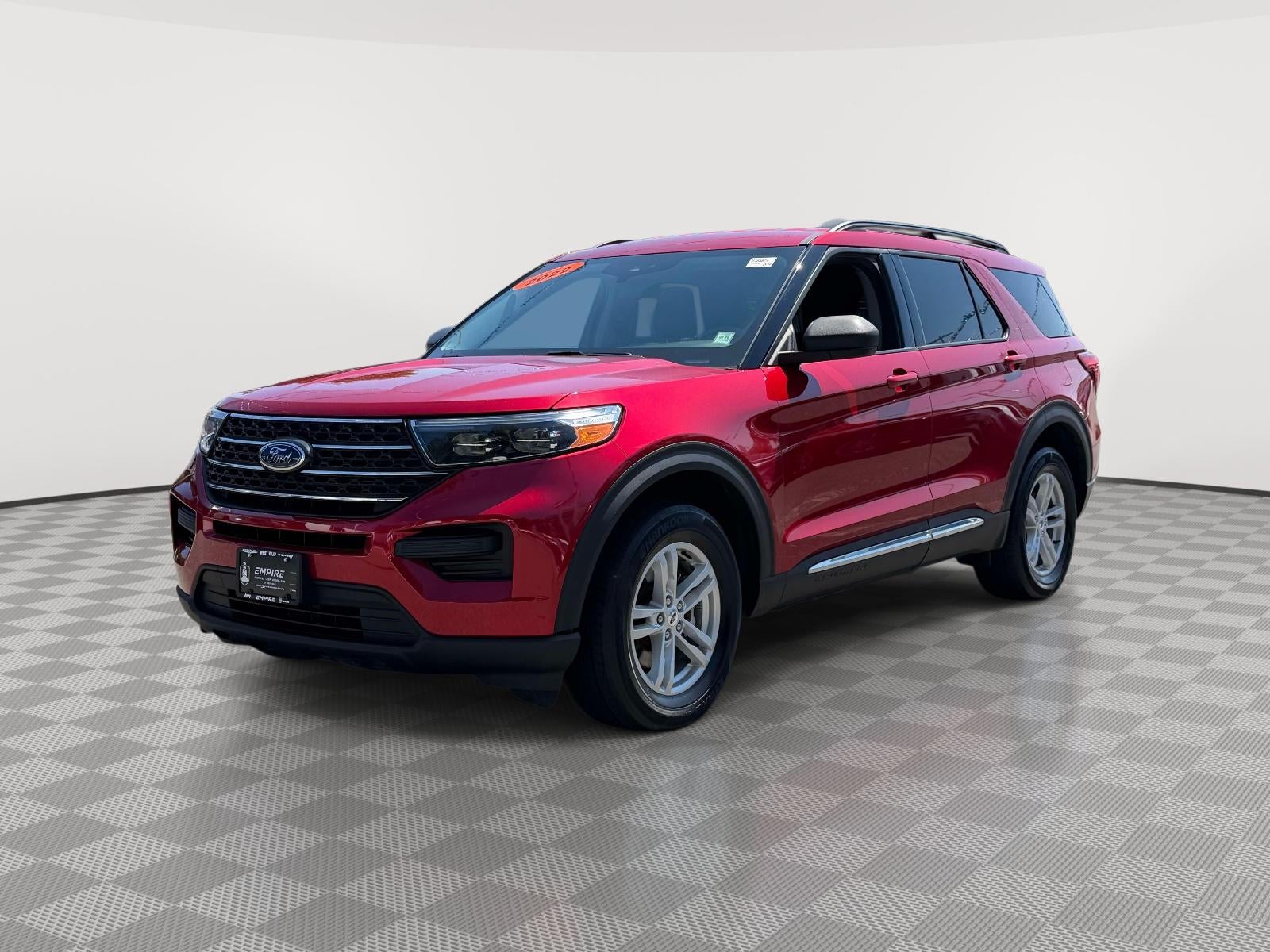 2022 Ford Explorer — rear three-quarter view