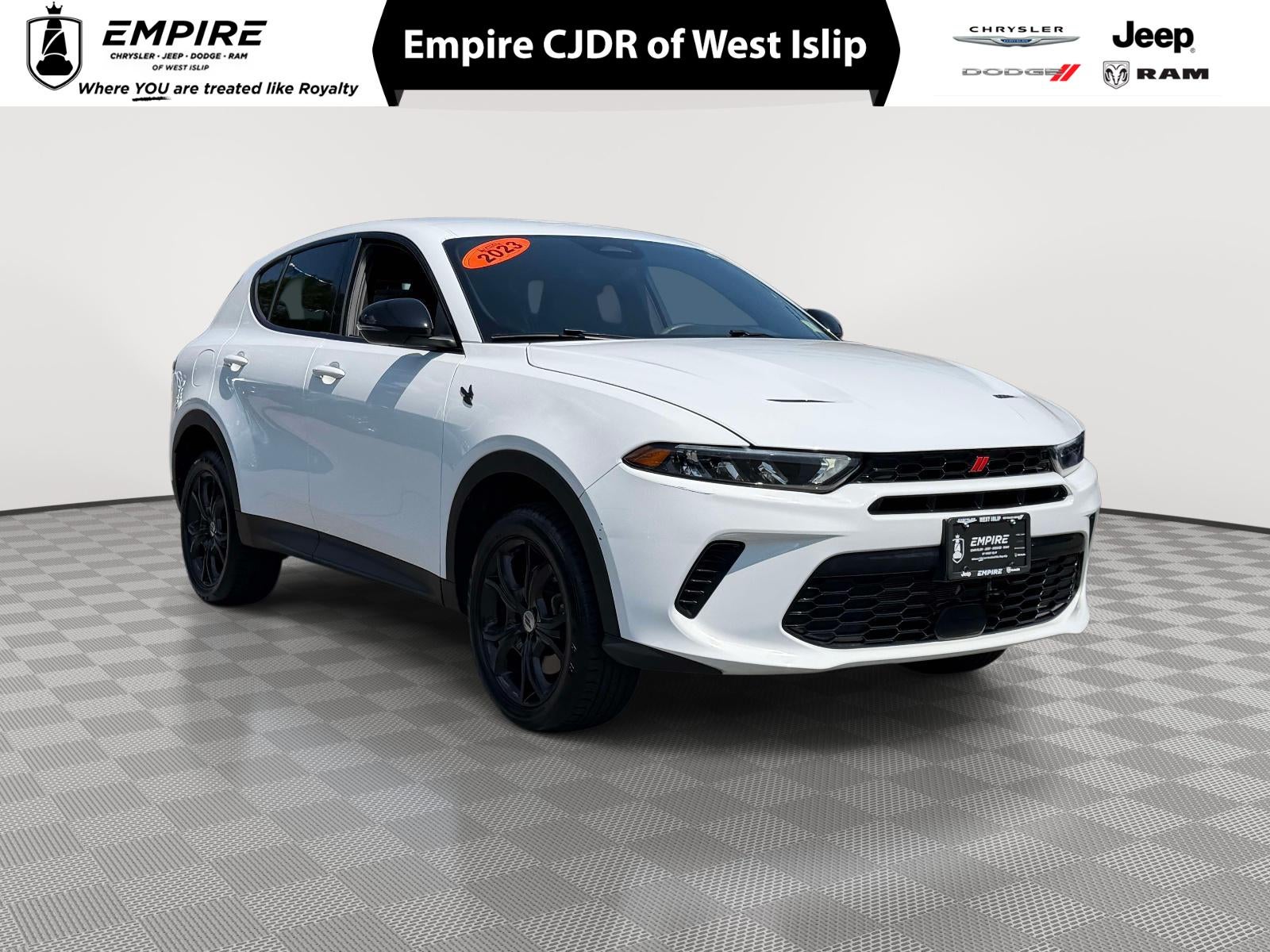 2023 Dodge Hornet GT AWD in Q Ball — front three-quarter view