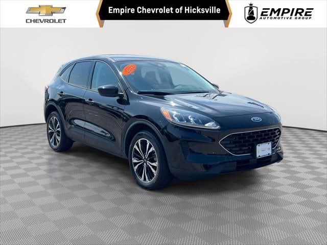 2022 Ford Escape SE in Agate Black Metallic — front three-quarter view