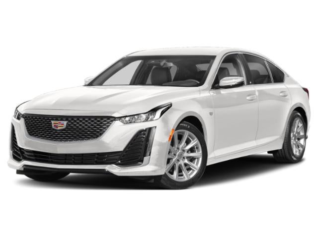 2023 Cadillac CT5 Luxury in Summit White — front three-quarter view