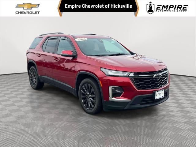 2023 Chevrolet Traverse RS in Radiant Red Tintcoat — front three-quarter view