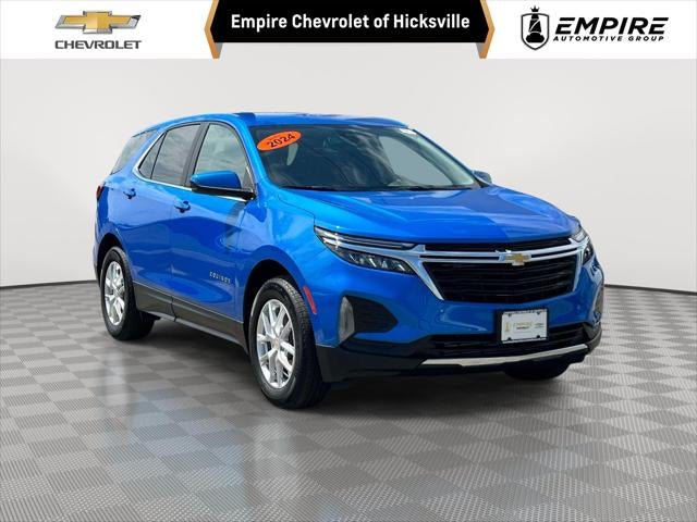 2024 Chevrolet Equinox LT in Riptide Blue Metallic — front three-quarter view