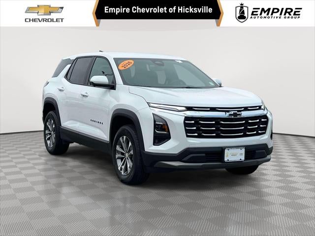 2026 Chevrolet Equinox LT in Summit White — front three-quarter view