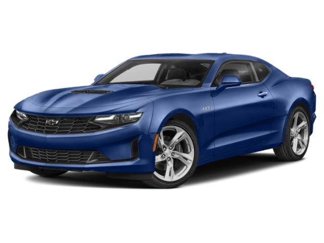2023 Chevrolet Camaro LT1 in Riverside Blue Metallic — front three-quarter view