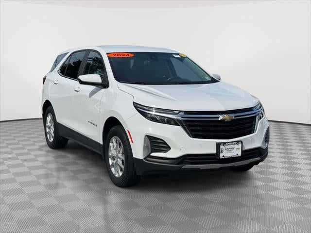 2024 Chevrolet Equinox LT in Summit White — front three-quarter view