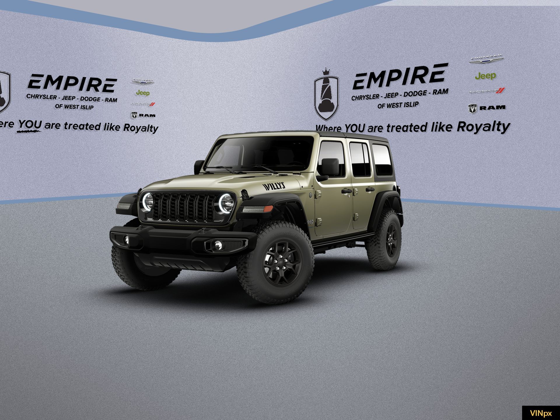 2026 Jeep Wrangler WRANGLER 4-DOOR WILLYS in 41 Exterior Paint — front three-quarter view