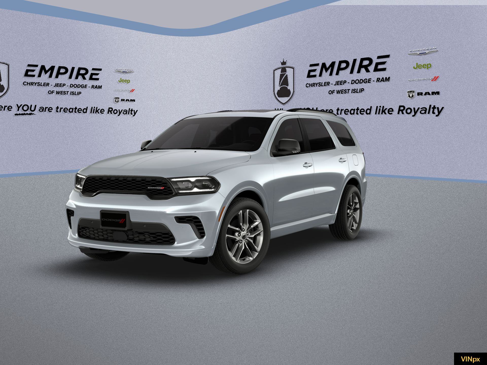 2026 Dodge Durango DURANGO GT PLUS AWD in Triple Nickel Exterior Paint — front three-quarter view