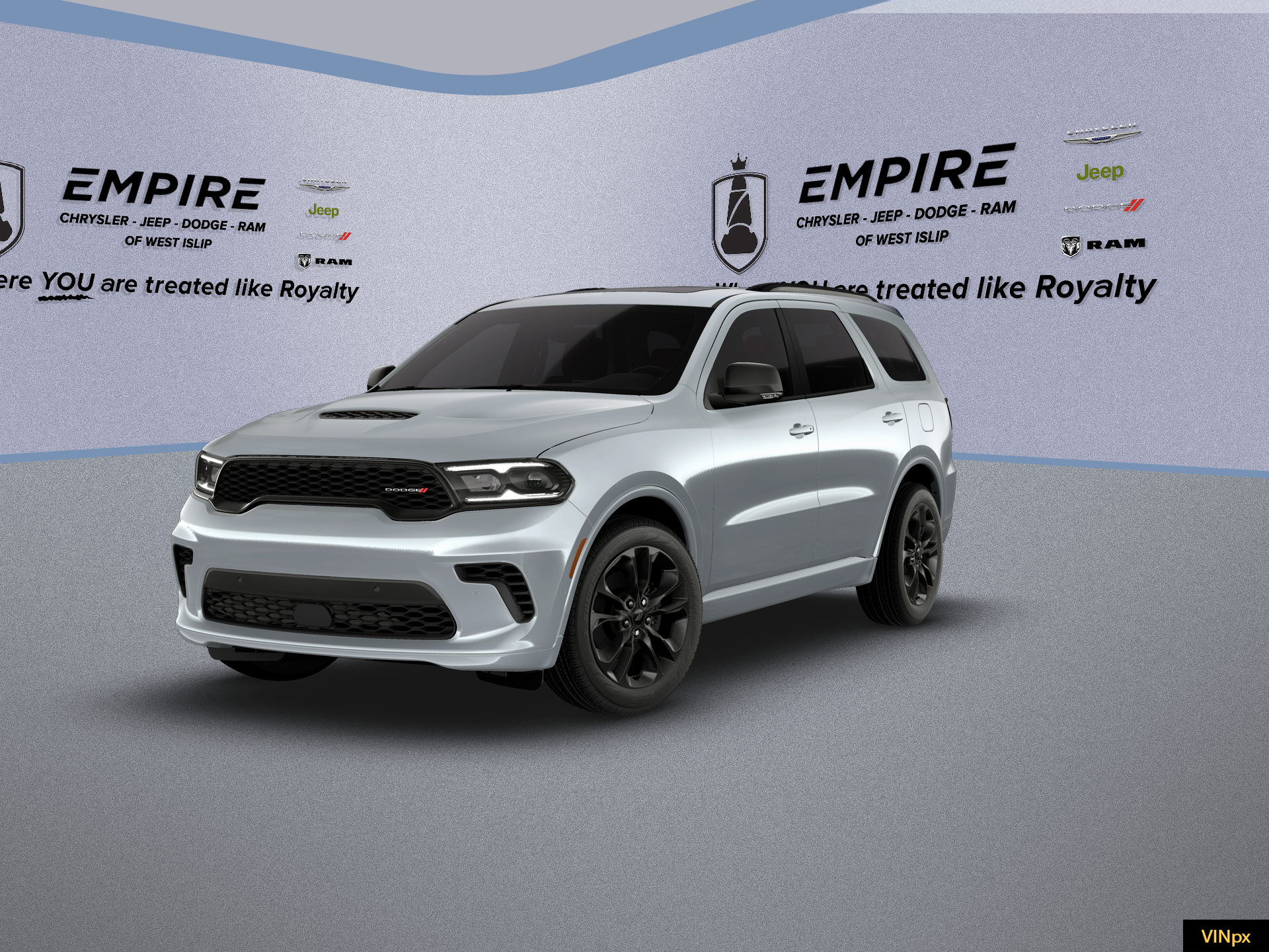 2026 Dodge Durango DURANGO GT PLUS AWD in Triple Nickel Exterior Paint — front three-quarter view
