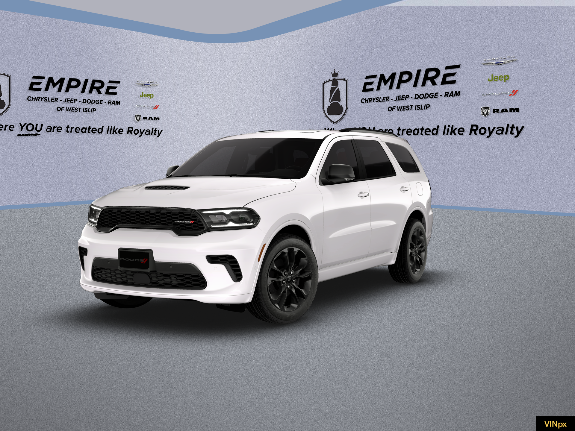 2026 Dodge Durango DURANGO GT PLUS AWD in White Knuckle Clear-Coat Exterior Paint — front three-quarter view