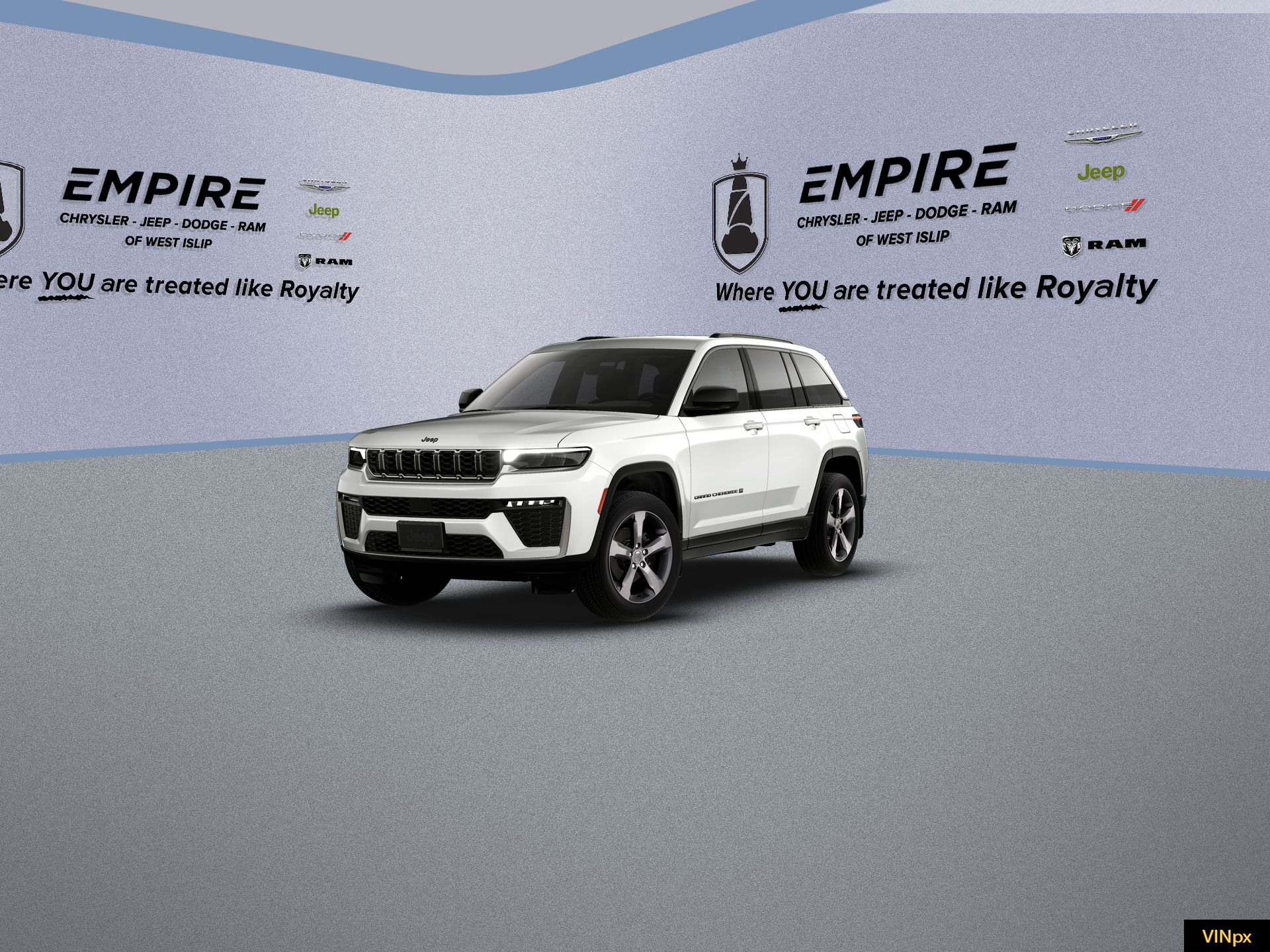 2026 Jeep Grand Cherokee GRAND CHEROKEE LIMITED 4X4 in Bright White Clear-Coat Exterior Paint — front three-quarter view