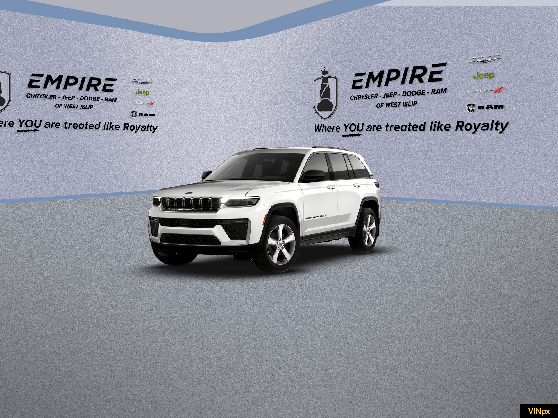 2026 Jeep Grand Cherokee GRAND CHEROKEE LIMITED 4X4 in Bright White Clear-Coat Exterior Paint — front three-quarter view