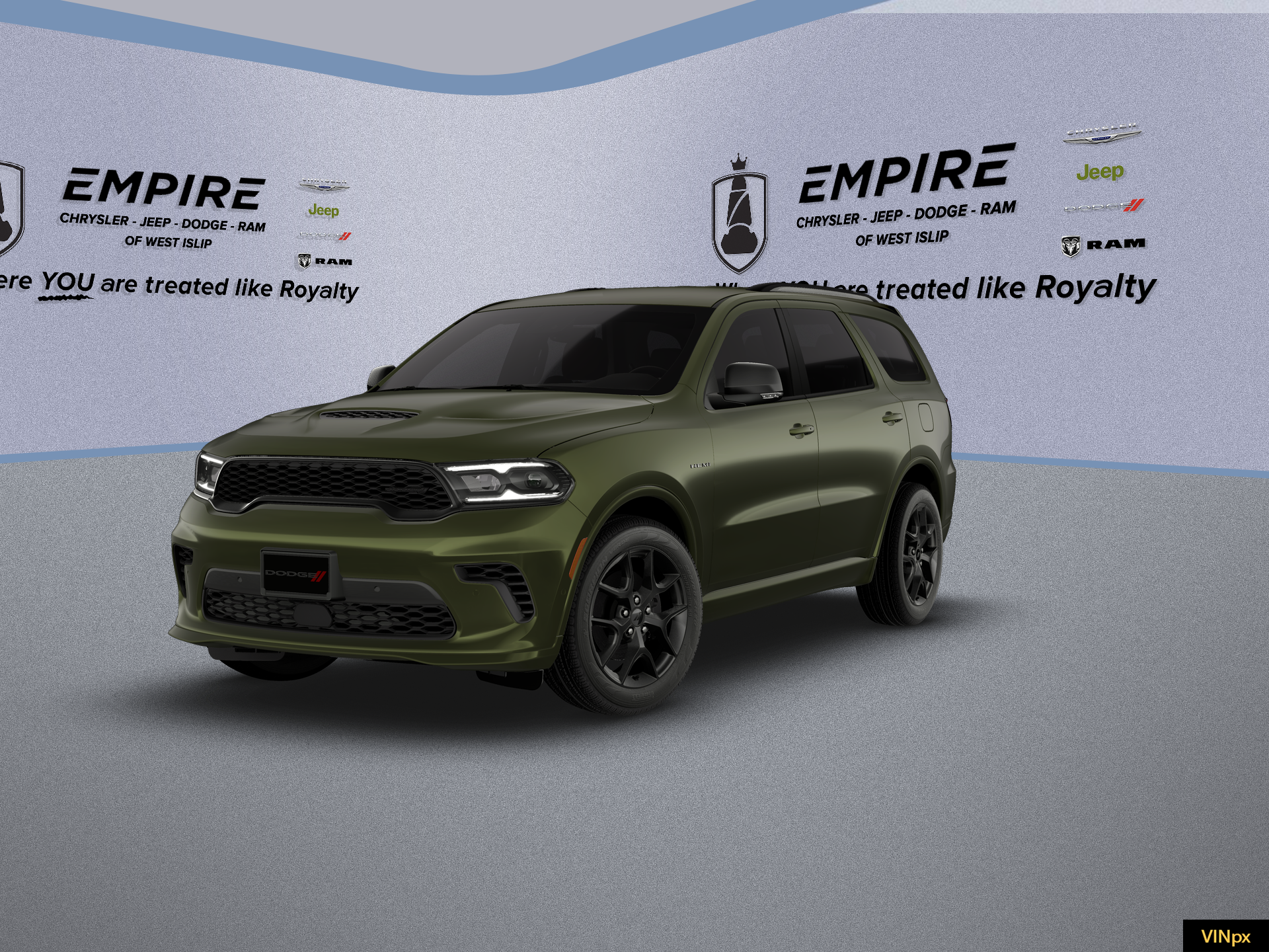 2026 Dodge Durango DURANGO GT PLUS AWD HEMI V8 in Green Machine Exterior Paint — front three-quarter view