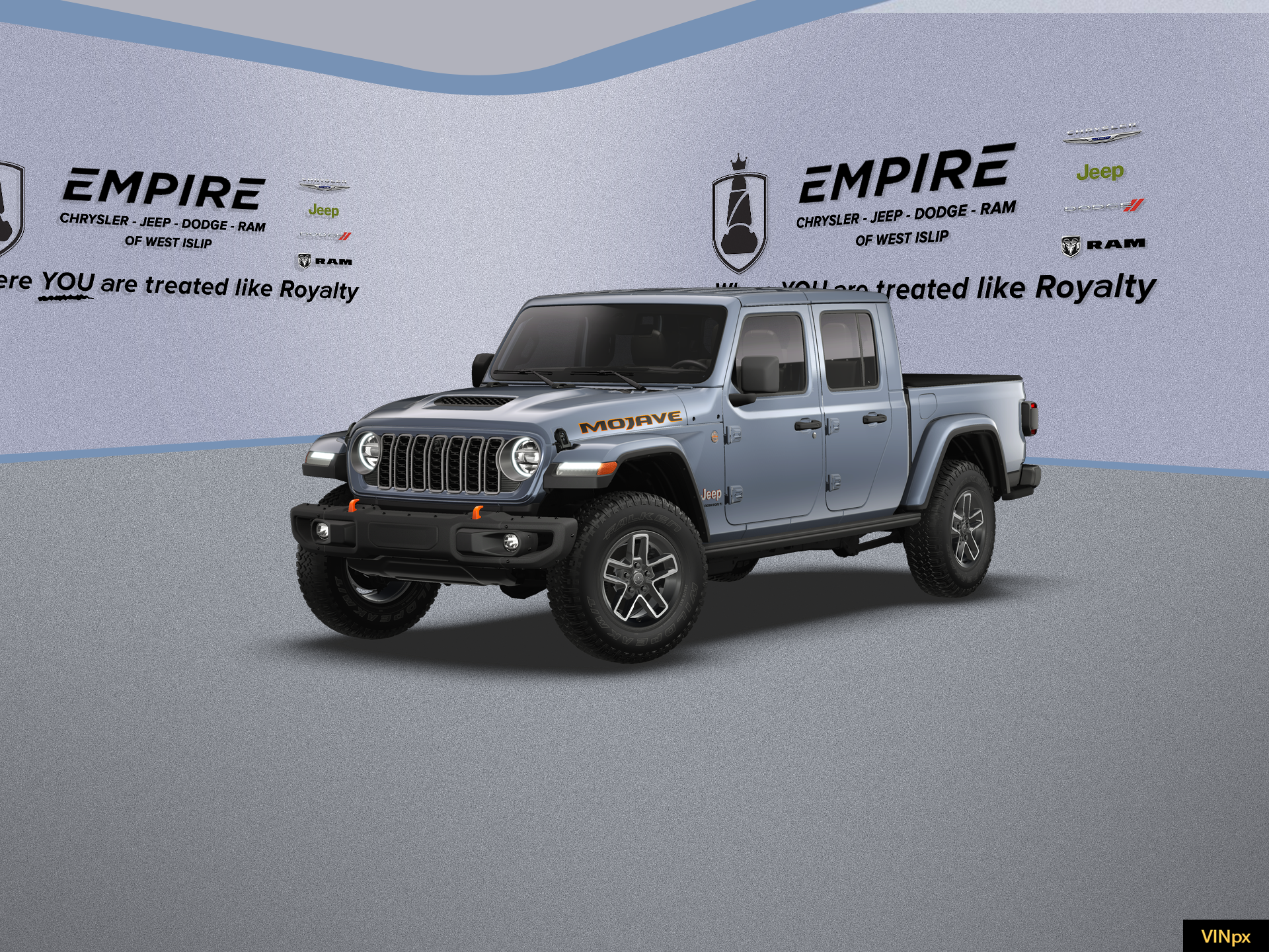 2026 Jeep Gladiator GLADIATOR MOJAVE X 4X4 in Anvil Clear-Coat Exterior Paint — front three-quarter view