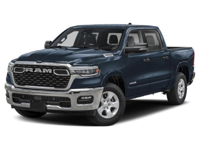 2026 RAM Ram 1500 RAM 1500 BIG HORN CREW CAB 4X4 5'7' BOX in Forged Blue Metallic Exterior Paint — front three-quarter view