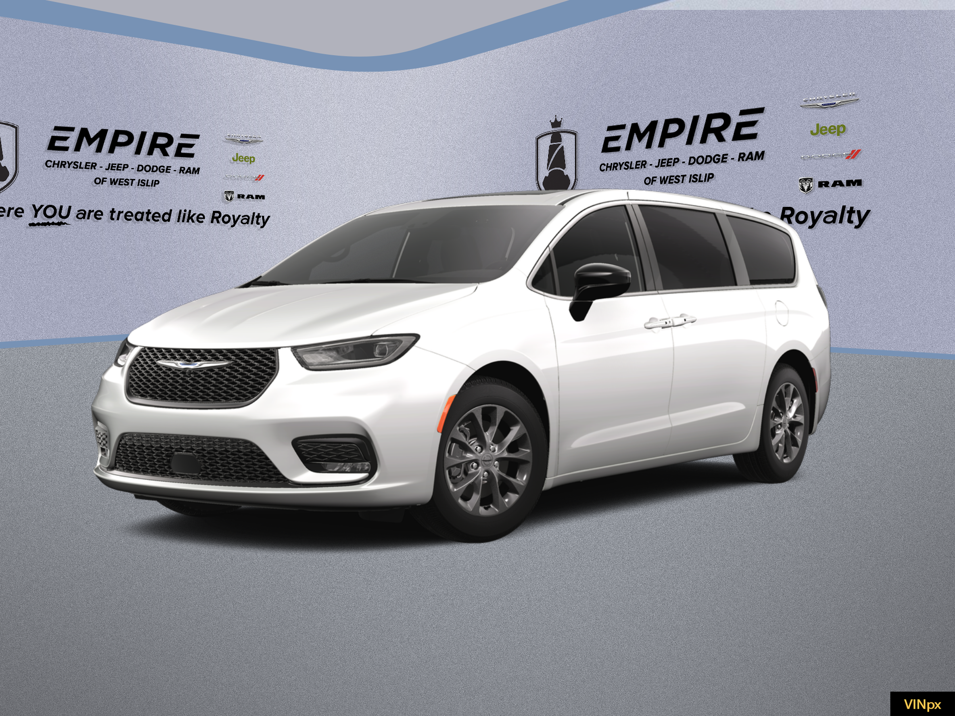 2025 Chrysler Pacifica Select in Bright White Clear-Coat Exterior Paint — front three-quarter view