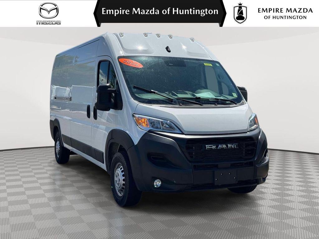 2026 RAM ProMaster 2500 Cargo Van Tradesman High Roof 159' WB w/Pass Seat in Bright White Clearcoat — front three-quarter view
