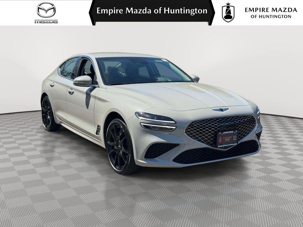 2025 Genesis G70 2.5T AWD in Vatna Gray — front three-quarter view